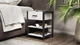 Тумба универсальная Ferrum-decor Вивьен 1/2 50x41x40 черный ДСП Белое 16мм (XK00073) - изображение 1
