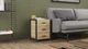 Тумба універсальна Ferrum-decor Вів'єн 3 50x41x40 чорний ДСП Дуб Сонома 16мм (XK00148) - зображення 2