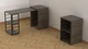 Стіл-тумба трансформер Смарт 2/1 Ferrum-decor 750x1450x500 Чорний метал ДСП Дуб Сонома Трюфель 16 мм (SMART204) - зображення 1