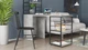Стіл-тумба трансформер Смарт 3/1 з етажеркою Ferrum-decor 1430x1450x500 Чорний метал ДСП Урбан Лайт 16 мм (SMART306) - зображення 10