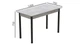 Стол кухонный Ferrum-decor Бенита 75x120x70 Черный ДСП Бетон 16мм (BEN0014) - изображение 3