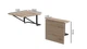Стол раскладной Александр 2 Ferrum-decor 750x600x700 Черный металл ДСП Дуб Сан-Марино 16 мм (ALEKS002) - изображение 2