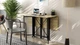 Стол-книжка трансформер Спайдер Ferrum-decor 750x1150x880 Черный металл ДСП Дуб Сонома 16 мм (SPAR004) - изображение 5
