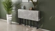 Стіл-книга трансформер Оріон 3 Ferrum-decor 750x1150x880 Чорний метал ДСП Урбан Лайт 16 мм (ORI307) - зображення 6