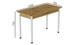 Стол кухонный Ferrum-decor Бенита 75x120x70 Белый ДСП Дуб Артизан 16мм (BEN0034) - изображение 3