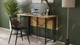 Стол-книжка трансформер Орион 3 Ferrum-decor 750x1150x880 Черный металл ДСП Дуб Артизан 16 мм (ORI306) - изображение 7