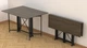 Стол-книжка трансформер Спайдер Ferrum-decor 750x1150x880 Черный металл ДСП Дуб Сонома Трюфель 16 мм (SPAR005) - изображение 2
