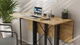 Стол-книжка трансформер Спайдер Ferrum-decor 750x1150x880 Черный металл ДСП Дуб Артизан 16 мм (SPAR006) - изображение 8