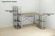 Этажерка 4/60 Ferrum-decor Серии Конект 120x60x28 серый ДСП Дуб Сонома Трюфель 16мм (XK00215) - изображение 3