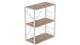 Этажерка 3/60 Ferrum-decor Серии Конект 73x60x28 белый ДСП Дуб Сан-Марино 16мм (XK00224) - изображение 1