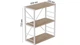 Этажерка 3/60 Ferrum-decor Серии Конект 73x60x28 белый ДСП Дуб Сан-Марино 16мм (XK00224) - изображение 2