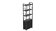 Этажерка 4/60 Ferrum-decor Серии Конект с тумбой 179x60x28 Черный ДСП Сосна Кембра (FD1065) - изображение 1