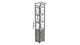 Этажерка 4/34 Ferrum-decor Серии Конект с тумбой 179x34x28 Черный ДСП Бетон (FD1048) - изображение 2