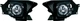 Противотуманные фары ПТФ туманки DLAA на Honda CR-V 12-14 HD-532X Хонда СРВ V04679 - изображение 1