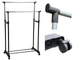 Напольная двойная телескопическая вешалка-стойка для одежды Double Bar Rack Hight Ajustable Черный (SH772352) - изображение 3