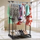 Напольная двойная телескопическая вешалка-стойка для одежды Double Bar Rack Hight Ajustable Черный (SH772352) - изображение 6