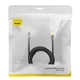 Патч корд мережевий кабель Baseus WKJS010701 high Speed Seven types of RJ45 10gigabit network cable (round cable) |10m| black - зображення 5