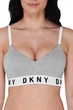 Топ с уплотнённой чашкой DKNY 85B Серый (heather grey) (94251) - изображение 1