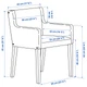 Стіл + 4 стільці з підлокітниками IKEA MÖRBYLÅNGA / MÅRENÄS, 895.201.01 - изображение 9