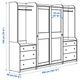 Гардероб IKEA ХАУГА, комбинация, белый, 258x55x199 см, 793.881.64 - изображение 6