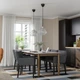 Стіл+6 стільців IKEA STRANDTORP / MÅRENÄS, коричневий, чорний gunnared темно-сірий, 150, 205, 260 см, - изображение 2