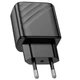 Зарядне мережеве Hoco CS23A 1USB/1USB-C PD/QC 30W швидка зарядка для телефону/смартфону/пристроїв Чорний - зображення 4
