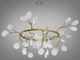 Люстра "Світлячок" Diasha у вітальню, колір золото сатин, 45 ламп Y889-45AGD-LS - зображення 3