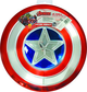 Щит Капітана Америки Rubies Captain America Electroplated Metallic 30 см (0082686349475) - зображення 1