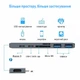 Док-станция XON SmartHub Pro 7 в 1 (HDMI, SD/TF, 2xType-C, 2xUSB3.0) Серый (UHCCP074300G 5191) - изображение 5