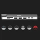 USB-хаб XON SmartHub 8 в 1 (Ethernet, HDMI, SD/TF, 2хType-C, 2xUSB3.0) Серый (UHCHP084300G 5221) - изображение 6
