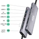 Док-станция XON SmartHub 9 в 1 (HDMI, 3.5 Audio, SD/TF, 2xType-C, 3xUSB3.0) Серый (UHCHP095300G 5245) - изображение 7
