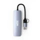 Док-станция XON SmartHub 6 в 1 (SD/TF + Type-C + USB3.0 + 2хUSB2.0) Серый (UHUHP062322G 5146) - изображение 9