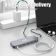 USB-хаб XON SmartHub 13 в 1 (Ethernet, VGA, 2xHDMI, 3.5 Audio, SD/TF, 2xType-C, 2xUSB3.0, 2xUSB2.0) Серый (XUCHP134322G 5290) - изображение 6