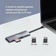 Док-станция XON SmartHub 9 в 1 (Ethernet, SD/TF, 2xUSB2.0, 2xUSB3.0, Type-C, 3.5 Audio) Серый (UHCHP093322G 5238) - изображение 3