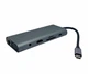 Док-станция XON SmartHub 12 в 1 (Ethernet, VGA, HDMI, 3.5 Audio, SD/TF, 2xType-C, 4xUSB3.0) Серый (UHCHP126300G 6198) - изображение 3