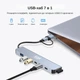 Док-станция XON SmartHub 7 в 1 (2xType-C, USB3.0, 4xUSB2.0) Серый (UHUHP071342G 5184) - изображение 5