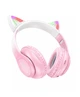 Дитячі бездротові навушники Hoco W42 з котячими вушками CAT EAR, кольорова RGB підсвітка Bluetooth рожеві - изображение 7