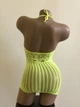 Пеньюар сітка сексуальна білизна еротична білизна sexy one size жовтий (5-53) - зображення 4