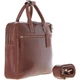 Кожаная сумка для документов Ashwood K46 Chestnut - изображение 4