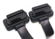 Кабель разветвитель OBD2 - > 2x OBD2 30 см плоский 16-16-pin удлинитель (565722293) Черный - изображение 2