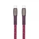 Кабель USB 2.0, PS6105 RD12, Type-C/Type-C, 3А, 60Вт, красный - изображение 1