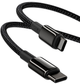 Кабель BASEUS CATWJ-01 Tungsten Gold USB Type-C - USB Type-C 1м 5A чорний - зображення 3