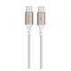 Кабель Charge\OTG Proove Dense Metal Type-C to Type-C 60W 2.4A 1m White CCDM60002202 - изображение 1