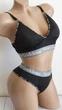 Комплект нижнего белья бюстгальтер топ и трусики New Style One Size S/М черный (2-224) - изображение 4