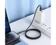 Зарядний кабель швидкого заряджання USB-C/Lightning 27W hoco. U127 дисплей синхронізації акумулятора телефону concealed digital display Black - зображення 5
