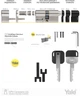 Циліндр Yale LINUS Yale 60-125 30-60Ext x 30-65Int CAM LINUS Adjustable 2KEY NST до електронного контролеру (YAL-05/501000/SN) - зображення 11
