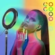 Кільцева лампа Bluetooth 8" RGB108 (Kit1) 045м Black - зображення 4