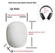 Защитный чехол M&M для Apple Airpods Max, ударопрочные накладки для наушников, цв. фиолетовый "G" (78038448) - изображение 3