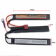 Аккумулятор LiPo 11.1V 1300mah - 3 stick 20-40C нунчаки Т-коннектор (VBPower) (для страйкбола) - изображение 1