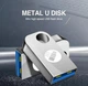 Міні-флешка 64 Gb срібляста (24180209) - изображение 2
